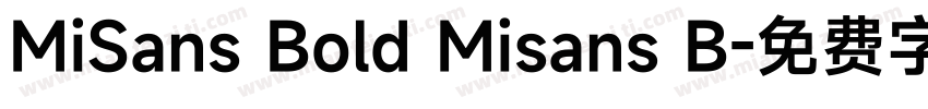 MiSans Bold Misans B字体转换